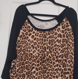 Torrid Leopard Print Knit Top